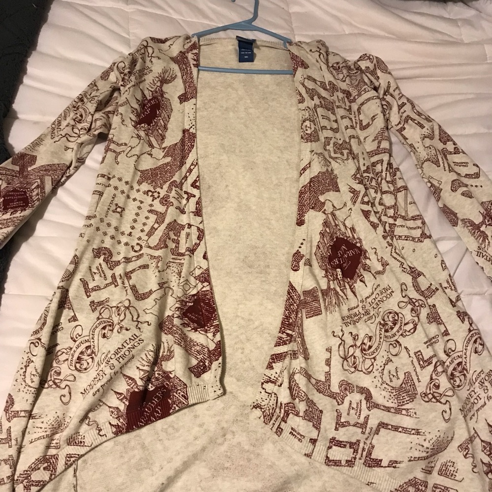 Harry Potter Marauders Map Cardigan
